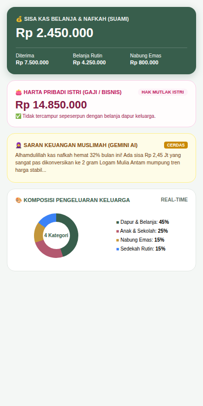 Pemisahan Kas Syar'i Dashboard