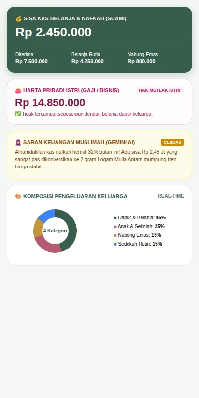 Pemisahan Kas Syar'i Dashboard